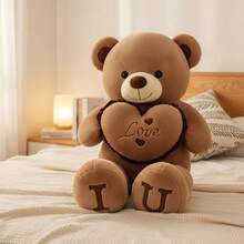 TendenciaOso De Peluche Gigante Grande En Forma De Corazón De 100 CmCalidad premium - Marrón - Ver 5