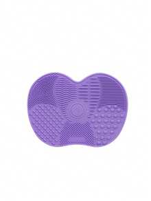 1 pieza Alfombrilla de silicona para limpiar brochas de maquillaje, soporte de secado con ventosa portátil para brochas, esponjas y borlas de maquillaje - Multicolor - Ver 11