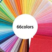 Colorful Felt Set, Sheets For Crafts, Macaron Color Felt Fabric Sheets, 1mm Thick Various Sizes, Multiple Colors Felt Squares DIY Handcraft Sewing Squares Patchwork Nonwoven For Crafts Sewing DIY Patchwork - Multicolor - View 14