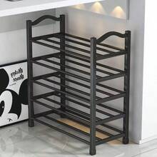 Multi-Tier Shoe Rack Organizer - Metal And Plastic, Free Standing Shoe Shelf For Various Rooms, Sturdy Floor Mount Shoe Storage With Multiple Layers - Multicolor - View 11