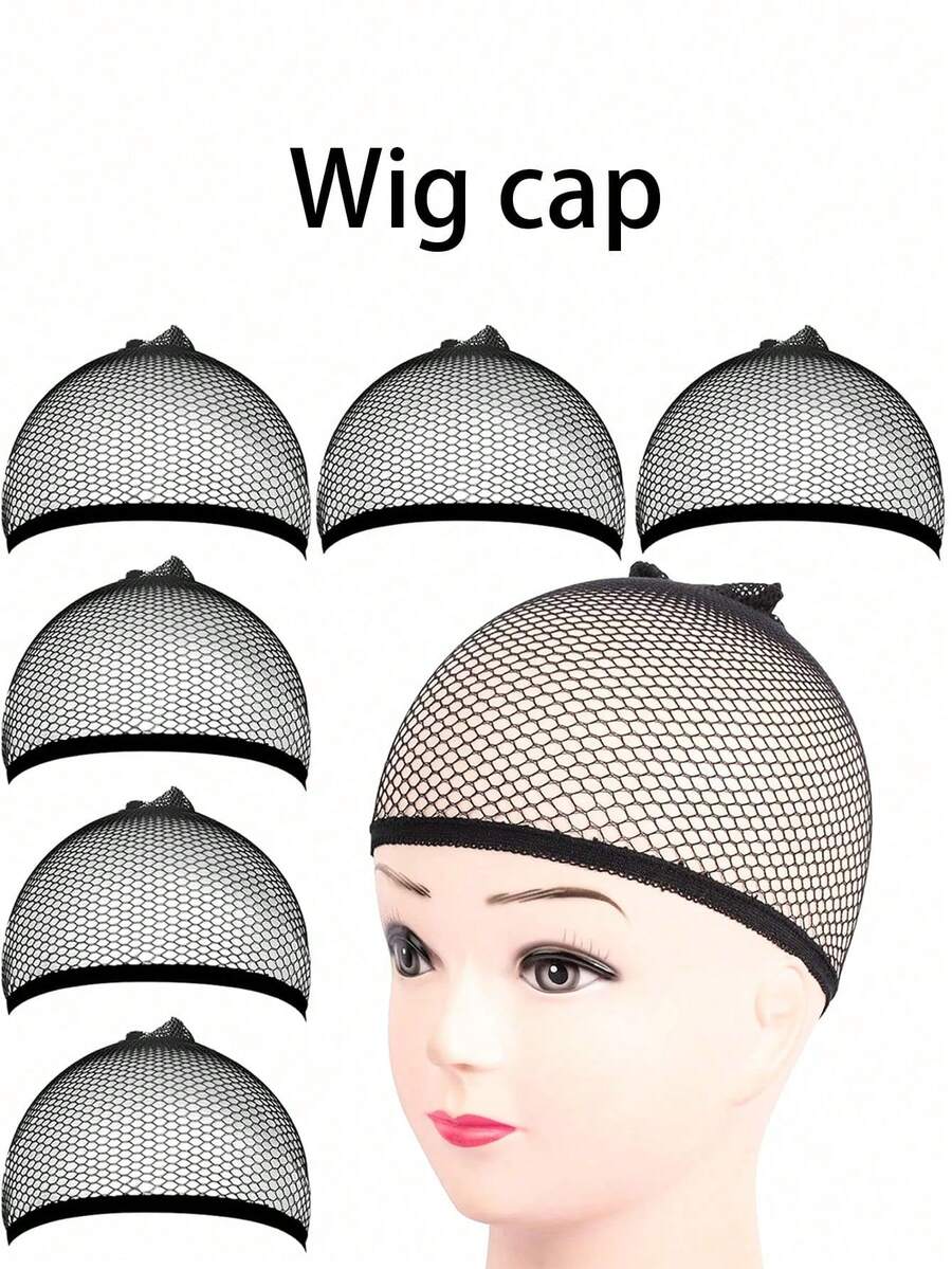 3件套假发帽、隐形头带、弹力假发网，适合各种头型。开口假发帽、网状假发帽、女士编织假发网、透气网状假发网、男女通用网状假发帽、假发网、黑色防滑透气弹力尼龙假发帽套装、长款度假假发帽、高弹耐用假发网、假发护理套装、假发配件