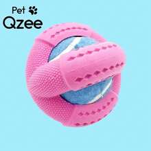 Elastic Rubber Tennis Ball Pet Toy With Food Dispenser Design, Interactive Toy, Dog Training Toy, Suitable For All Dog Breeds - Multicolor - View 16