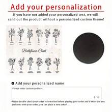 1pc Customized Engraved Leather Coaster, Personalized Name Drink Coaster, Kitchen Coaster, Desk Coaster, Dining Coaster, Wedding Coaster, Coaster Gift, Wedding, Couple, Housewarming, Party, Business, Library, Colleague, Boss, Birthday, New Year, Thanksgiving, Valentine's Day Gift - Multicolor - View 9