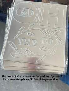 1 Pack Acrylic Mirror Wall Stickers, "Welcome To Our Cozy Home" Olive Branch Soft Mirror Wall Decals, Best Gift For Family, Suitable For Birthday, Graduation, Home Decor, Back To School, Room Decor, Study Supplies - Multicolor - View 4