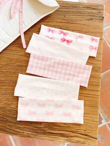 5/1pc Pink Valentine's Day Cute & Sweet Girl Pink Romantic Hairband, Heart & Bow Decor, High Return Rate Hair Accessories For Women Women Headband Elegant Head Scarf Casual Sweatband Fashion Women Bandana - Multicolor - View 11