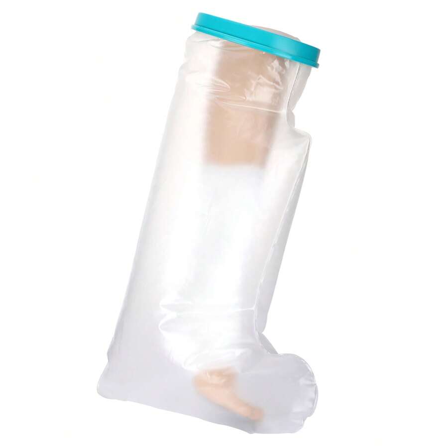 Protector De Yeso O Ferulas Adulto Ducha Para Pierna Larga - Celeste - Ver 1