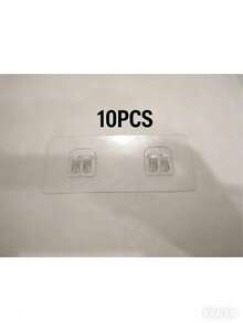 10个淋浴置物架粘钩，防水墙钩，适用于浴室收纳篮、肥皂碟，无需钻孔 - 彩色 - 查看 8