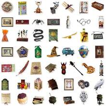 50pcs Harry Potter Officially Licensed Hogwarts Four Great Colleges Badge Props Vinyl Stickers, Waterproof Stickers For Party Decorations Envelope Water Bottles Laptop Bumper Bottle Cell Phone Hard Gift Hat Car, Fun Stickers For Teens Adults ﻿ - Multicolor - View 4