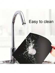 1/4/8/12pcs Gas Stove Burner Covers - 0.1mm Non-Stick Heat Resistant Reusable & Washable Trimmable Kitchen Stove Protector Mats