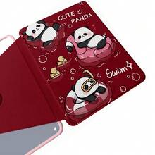 Panda One 360° 卡通旋转平板电脑保护套，适用于 iPad 11 (2025/10.9/Air4/5/6/7), (2025/10.2/Pro 11/10th/9.7/10.5)，带睡眠/唤醒功能。 - 彩色 - 查看 3