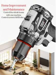 21V 无绳电钻套装，配备 2.0Ah 电池，21+1 档扭矩设置，高/低速，适用于拧螺丝和钻孔