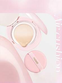 NOVO 气垫遮瑕膏，持久保湿控油粉底，适合混合性/干性肌肤，时尚少女妆容，新年、角色扮演、情人节礼物、生日、派对必备，最佳色号 - 01#白皙色 - 查看 6