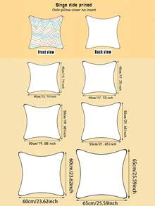 4 件套波西米亚风花卉印花枕套，适用于庆祝活动、家居、房间、卧室、客厅、派对、节日装饰，多种尺寸可选（不含枕芯） - 彩色 - 查看 7