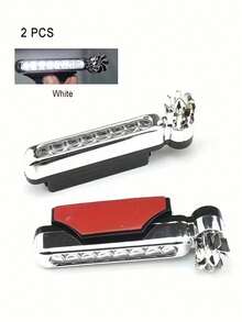 2个装汽车LED日间行车灯风力驱动LED泛光灯辅助照明摩托车灯汽车日间前大灯 - 2pcs - 查看 15