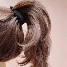 Non-Slip Banana Hair Clip For Women With Thin Hair, Vertical Claw Clip, Ponytail Twist Clip, HairpinValentine's Day Gift For Her OVLK - Fat Fish Banana Sandwich [Red Coffee] - View 4