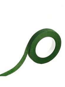 1-6卷深绿色花艺胶带，DIY绿色植物手工花卉包装装饰胶带，适用于花束茎部包裹和花艺工艺婚礼花束，花艺绿色胶带，高粘度花束包装材料，园艺绿色布胶带，DIY花茎配件 - 彩色 - 查看 16