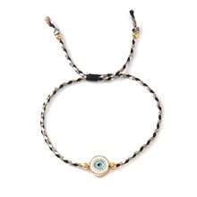 1PC Fashion Simple Devil's Eye Bracelet, Devil's Eye Bracelet, Transfer Bead Bracelet, Adjustable Woven Bracelet, Suitable For Daily Commuting, Couple Bracelet, Sisters Bracelet, Friendship Gift, Birthday Gift, Valentine's Day Gift, Sisters Gift, Anniversary Gift - Multicolor - View 7