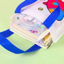 10/25pcs Random DIY Graffiti Gift Bags, Comes With 8pcs Random Color Pens, Personalized Colorful Cartoon Non-Woven Fabric Painting And Coloring Tote Bags, Suitable For Birthday Party, Christmas, Valentine's Day, Easter, New Year And Spring Festival Gifts, Gift Packaging And Storage - Multicolor - View 8