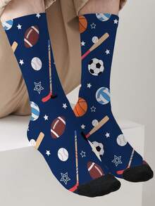 1 双超酷炫腕部主题 360° 全印花袜子，男女通用设计 - 时尚独特，是街头服饰的完美之选。