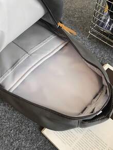 1pc Unisex Student Large Capacity Backpack, Suitable For School, Commuting, Holiday Gifts - Multicolor - View 6