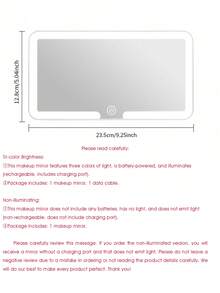 Easypie Selection 超薄LED车载化妆镜 - 高清遮阳板化妆镜，带触摸屏、USB充电、可调节，完美适配女性（轻松夹式安装），是送给朋友、毕业、返校、圣诞节、情人节、父母、万圣节、感恩节、生日等各种场合的理想礼物之选，可定制。