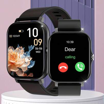 Smart Watch, Wireless Calling /Dial, Multi -Sport Mode, Calling Reminder And Rejection,Information Reminder,SMS Reminder,For IPhone/Andriod