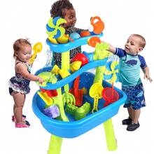 33pcs Beach Toys Set, Including Buckets, Watering Cans, Shovels And Sand Molds, Kids Beach Toys, Sand Buckets, Suitable For Boys, Girls, Bathroom, Garden, Wedding Party, Beach Travel, Outdoor Sand Bath, 2026 New Pool & Sand Table Toys - Color - View 1