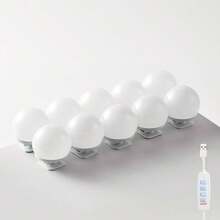6pcs 10pcs/Kit LED 3-Color Makeup Mirror Bulb USB Powered Adjustable Light Mirror Front Fill Light Suitable For BedroomDormitory And Makeup Room - Makeup Lamp - View 10