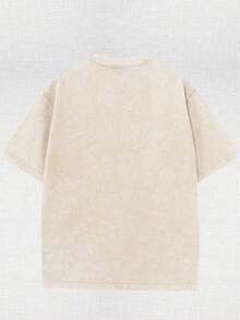 Santa Cruz  Monster Roskop Dot Printed Unisex Washed T-Shirts, Printed Unisex Oversized T-Shirts With A Certain Thickness Suitable For Summer T-Shirts, Daily Wear, Suitable For All Kinds Of Holiday Gifts. - 杏色 - 查看 2