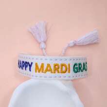 1pc Wristband, Suitable As Festival, Holiday, Family, Friend Gift, Party, Parade Accessory