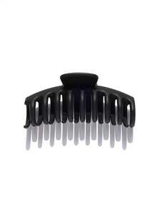 4pcs/1pc 10.7cm/4.21in Plastic Claw Hair Clips, Black, White, Brown, Khaki, French Style, Lightweight, Versatile, Retro, Elegant, Minimalist, Solid Color, Suitable For Daily, Casual, Party, Commute, Vacation, Ponytail, Bun, Washing Face, Makeup, Outfit Accessory Elegant Hair Claws Women Hair Claws Causal Hair Clutch - Multicolor - View 10