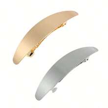 一套 - 法式金属椭圆形发夹，时尚女士发夹，防滑简约发夹，弹簧式发夹，适合长发/短发/卷发/波浪发，金属发饰，时尚发饰，装饰发饰单套（金色/银色），金色发饰，学习用品，发饰，爪夹，发夹，发卡，头部饰品，发卡 - 彩色 - 查看 8