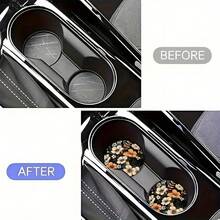 1/2PCS Floral Car Coasters, Suitable For Home Dining Tables, Water Cups, And As Decorations And Gifts For Holidays And Celebrations.,Car Acessesories,Car Decor - A - Xem 6