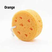 1pc Bathroom Round Hanging Mesh Bath Sponge, Kids Bath Sponge, Loofah Shower Scrubber - Multicolor - View 10