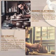 手工陶艺底板木板雕塑底板，用于粘土干燥，DIY粘土雕塑和陶艺工艺用品，适合艺术家和爱好者 - 彩色 - 查看 4