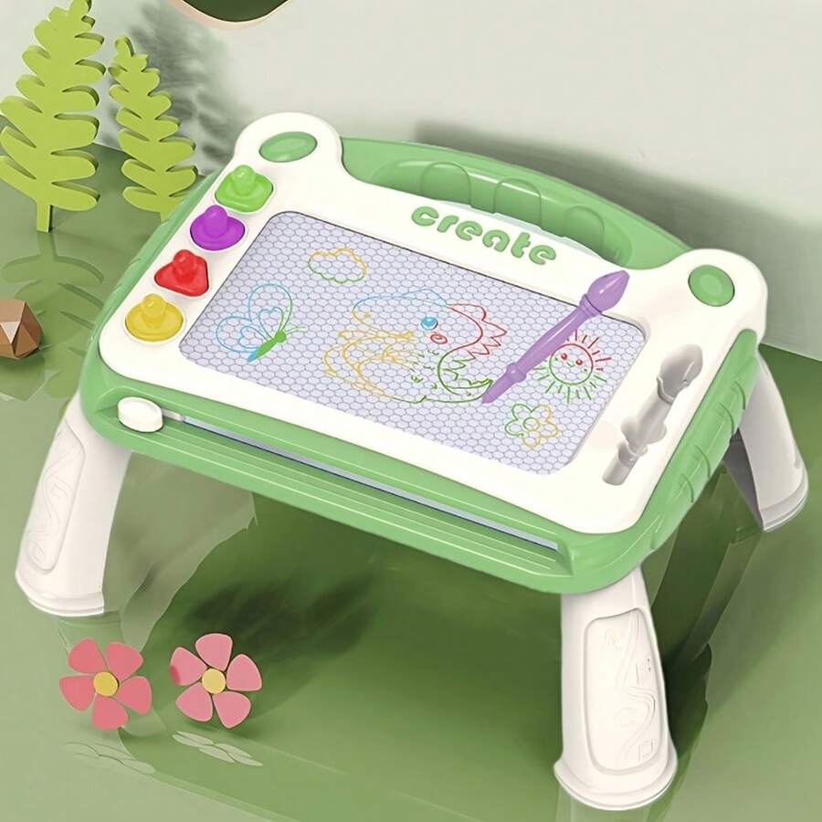 Magnetic Drawing Board For Kids - Toddler Toys For Age 3+ Boys Girls - Educational Learning Toys For Over 3 Year Old Birthday Gifts - Green - View 1