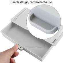1 PC Under Desk Drawer Storage Under Desk Organizer Hidden Self-Adhesive Desks Drawers Slide-Out Stick On Desks Drawer Under Mount Drawers For Office/Classroom/Home - 白色 - 查看 7