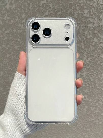 Minimalist Transparent Airbag Anti-Fall Phone Case, Transparent Anti-Fall Phone Case With Camera Protection Airbag Compatible With IPhone