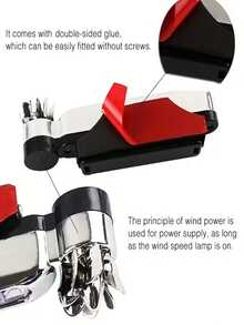 2个装汽车LED日间行车灯风力驱动LED泛光灯辅助照明摩托车灯汽车日间前大灯 - 2pcs - 查看 7