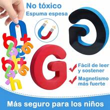 TendenciaWegalife. ®   Juego De Letras Magnéticas En Español, Alfabeto Magnético Material Montessori Didactico Para Hogar Y La Escuela Con 3 Plumones Y Borrador, Juguetes Educativos Para NiñosCalidad premium - Bolsas únicas para comercio y eventos - Ver 6