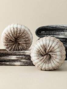 1/4 Pair Random Delivery Women Ombre Leg Warmers, Thick Leg Warmers, Retro Knitted Fashion Calf Leg Warmers, Spring Warm Lace Mid-Calf Leg Sleeves, Autumn/Winter - Multicolor - View 6