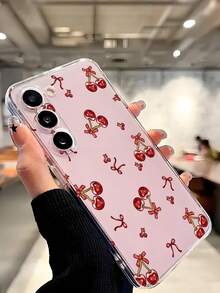 1个可爱樱桃蝴蝶结装饰软壳手机壳，兼容华为荣耀、红米、三星Galaxy A04e/12/A13/A14/A34/A50/A52/A53/A54/S21/S22/S23/S24/S25/S25Ultra/S25FE/S26/S26 Plus/S26 Ultra/S26 Edge、6A/7A/8A、12T/13T/15T/15T Pro - 無色 - 查看 7