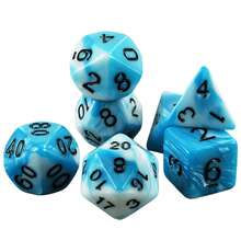 7pcs Fantasy Multi-Sided Dice Set, Suitable For D&D, Ages 14+, For Party Games, Tabletop Games, Role-Playing Games - Color - View 14
