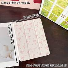 一款粉彩蝴蝶结爱心图案的平板电脑保护套 - 简约风格爱好者和追求优雅设计人士的理想之选，带笔槽，兼容 iPad 10.9/10.2/Air 第五代/Pro 11/第十代/9.7/Air 2/iPad（第七代）/iPad（第八代）/iPad Air 4/5/iPad Pro 11/iPad 第十代 10.9 英寸（2022 款）智能保护套 - 彩色 - 查看 7