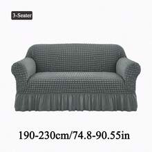 1 Piece  Sofa Cover Elastic Living Room Sofa Cover Pet Anti-Dirty Universal Sofa Protector Home Decoration Sofa Cushion Cover - 淺灰-3 - 查看 15