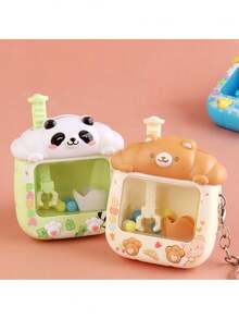 Funny Claw Machine Keychain, Mini Home Doll Catcher Doll, Small Plush Grabber Pendant Accessory - Multicolor - View 9