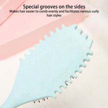 Fvaql Curly Hair Brush,Curl Defining Brush Defining With Side Gear For Combing, Shaping, And Styling Curly Hair, Uitable For All Hair Types, For Both Men And Women(Pink) - ColorB - 查看 6