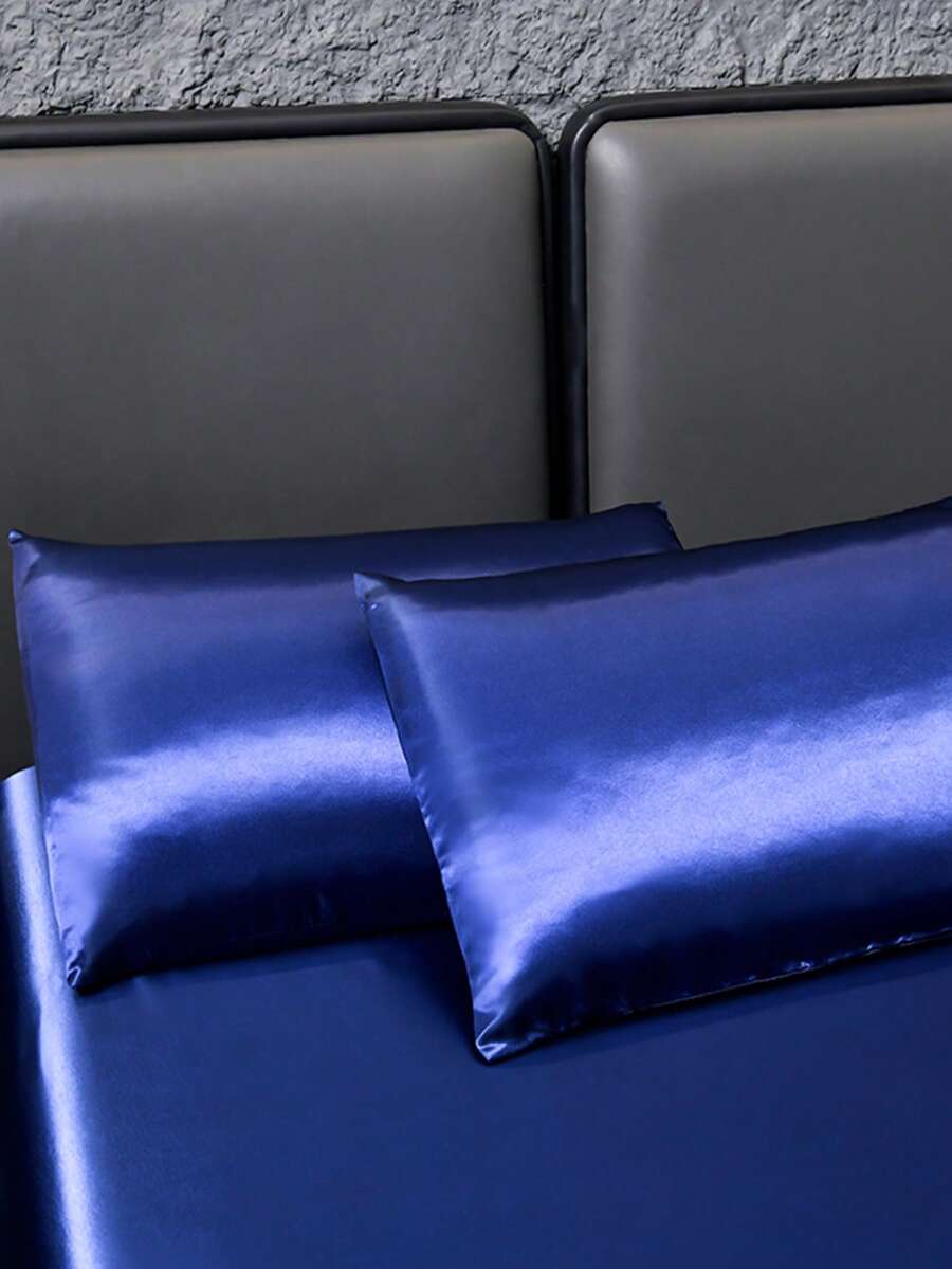 1 件装运动印花斜纹枕套，长方形，适合成人，单枕，四季皆宜，乡村风格，适用于家居、卧室、客厅、户外旅行 - 寶藍色 - 查看 1