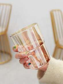 1个竹制杯，高硼硅玻璃杯，适用于家庭、咖啡馆、甜品店、酒店、酒吧、公寓等各种场合；竹制杯 | 保温咖啡杯 | 透明玻璃杯 | 派对饮料容器 | 可重复使用水杯 | 旅行杯 | 创意杯 | 趣味水杯 | 玻璃杯 | 生日礼物 - 彩色 - 查看 10