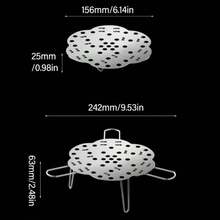 1pc Multifunctional Stainless Steel Expandable Steamer Rack, Foldable Steamer Tray For Kitchen Use - Multicolor - View 7